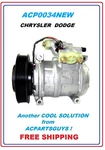 Direct Fit A/c Compressor For Chrysler Dodge 10PA17C 4698723AB 4677205 4698-723. Fixed Price $234.99.