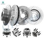 8PC Front 294-R 302 Drilled Brake Rotors-wheel Hub 2007-2010 Chrysler Sebring. Fixed Price $303.99.