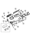 Genuine Mopar Floor Console Bin 68086093AA. Fixed Price $82.10.