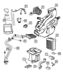 Genuine Mopar Air Conditioning Evaporator 68064308AA. Fixed Price $226.28.