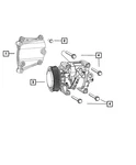 Genuine Mopar A/c Compressor Bracket 4627487AA. Fixed Price $53.72.