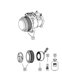 Genuine Mopar Air Conditioning Compressor 55116835AF. Fixed Price $744.60.