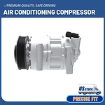 Ac Air Compressor W/7SBH17C For 15-23 Dodge Charger Challenger Chrysler 300 3.6L. Fixed Price $169.03.
