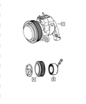 Genuine Mopar A/c Compressor Pulley Hub Kit 5189277AA. Fixed Price $52.81.