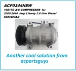New 10S17C A/c Compressor For 2005-2010 Jeep Liberty 2.8 Liter Diesel 5037467AD. Fixed Price $299.99.